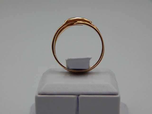 Кольцо из красного золота с цирконием (31880625)  3