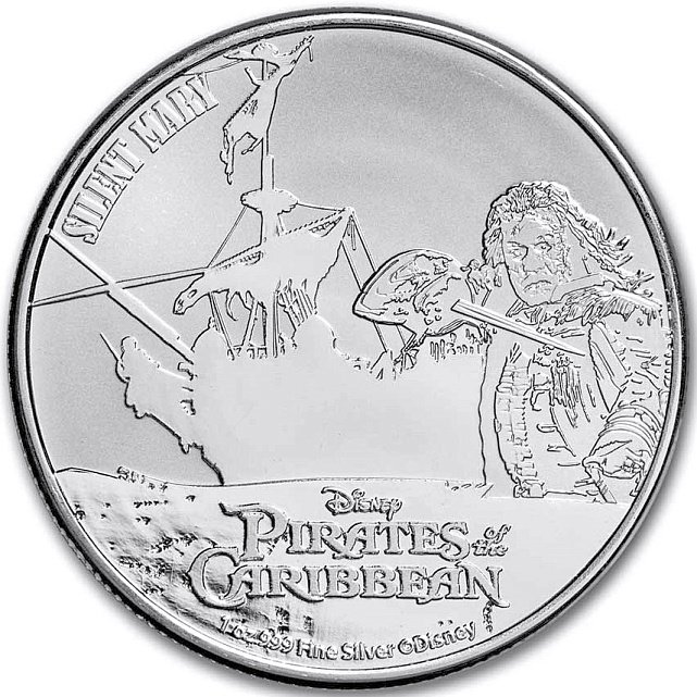 Срібна монета 1oz Пірати Карибського Моря: Тиха Мері 2 долара 2022 Ніуе (32420372) 0