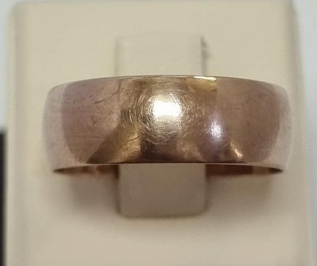 Обручальное кольцо из красного золота (33797015)  0