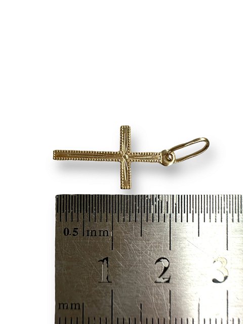 Підвіс-хрест з червоного золота (31789164) 2