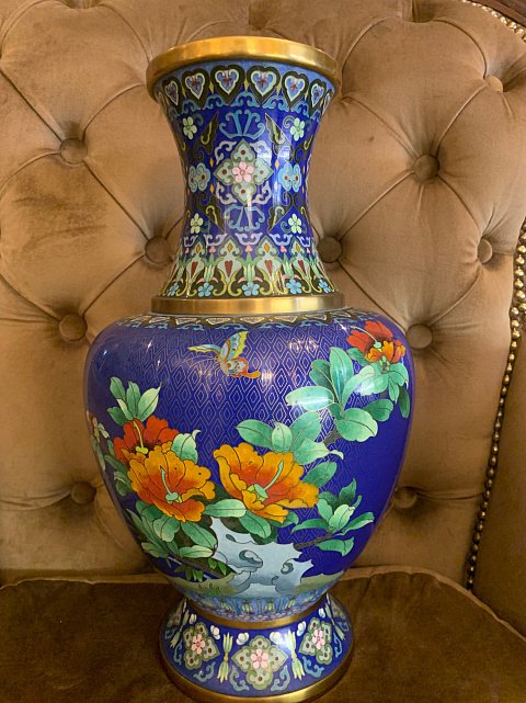 Декоративная китайская ваза (Клуазоне) 31169889 1