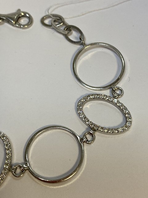 Срібний браслет із цирконієм (33746075) 1
