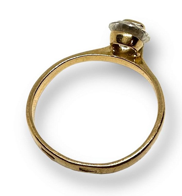 Кольцо из красного золота с цирконием (29569394) 2