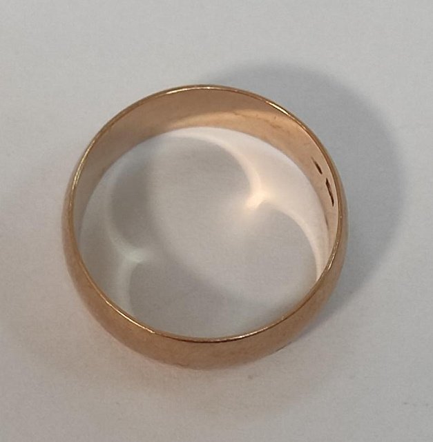 Обручальное кольцо из красного золота (33339382) 1