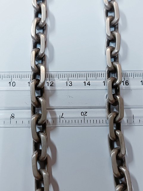 Серебряная цепь с плетением Якорное (33674345) 3