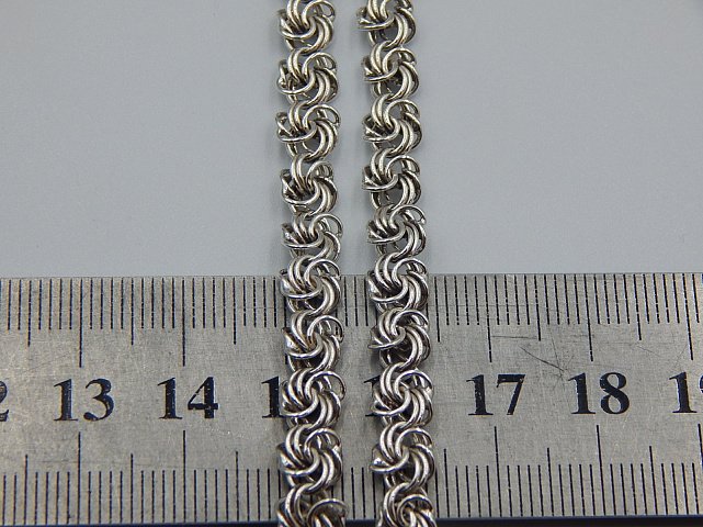 Срібний ланцюг з плетінням Трояндочка (32113600) 2