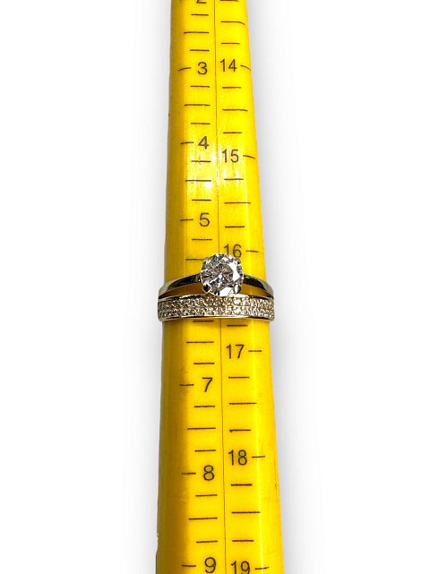 Кольцо из красного золота с цирконием (31305667) 3