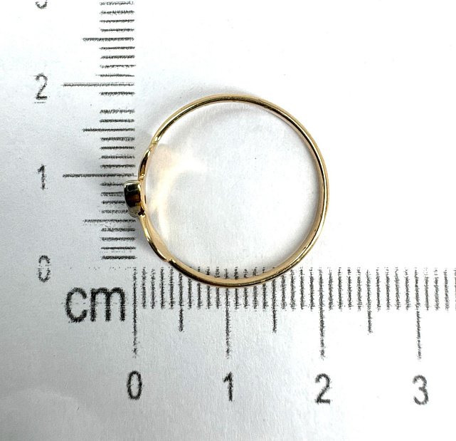 Кольцо из красного и белого золота с бриллиантом (-ми) (33747334) 1