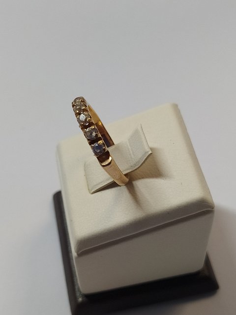Кольцо из красного золота с цирконием (33767360) 2