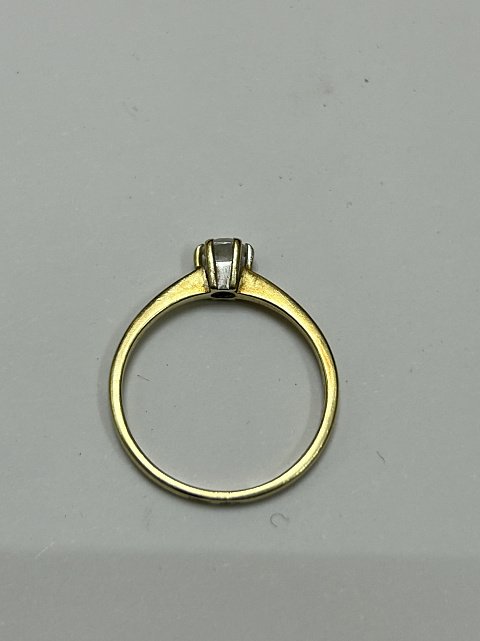 Кольцо из желтого золота с цирконием (33476144)  2