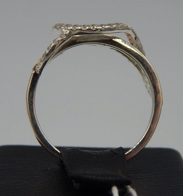 Серебряное кольцо с позолотой и цирконием (31968473) 3