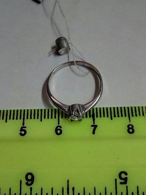 Срібна каблучка з цирконієм (30729504) 1
