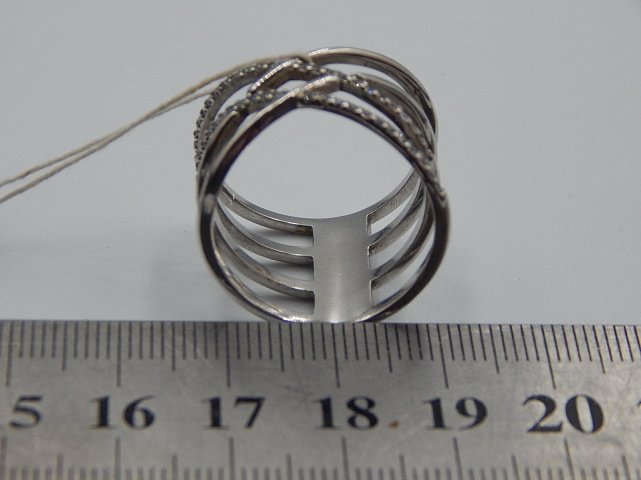 Серебряное кольцо с цирконием (31385248) 3