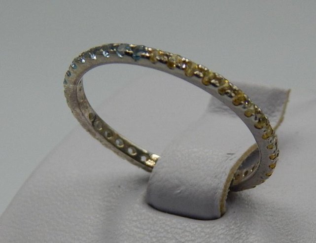 Серебряное кольцо с цирконием (31286401) 1