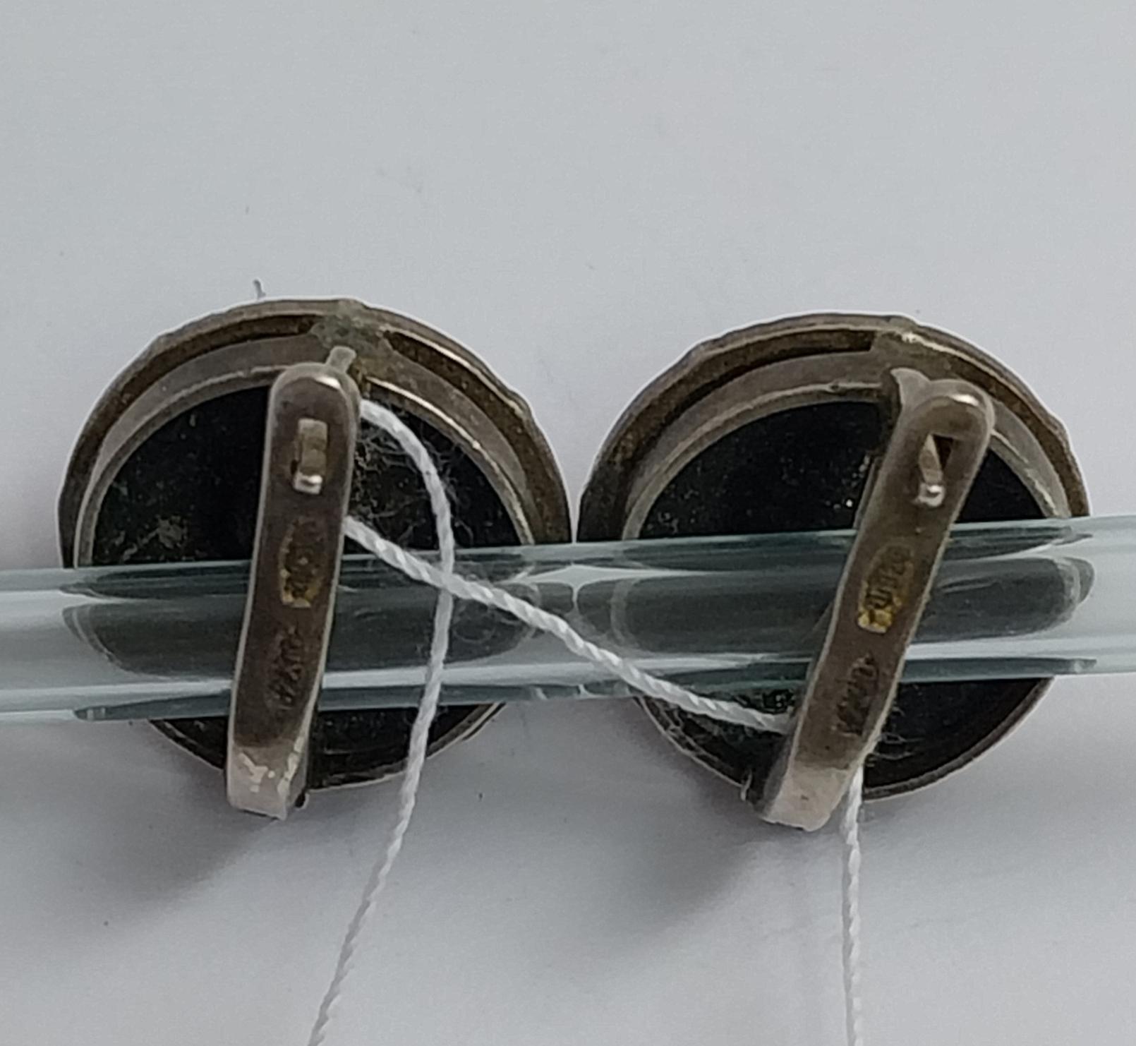 Срібні сережки з перлами (33807761) 1