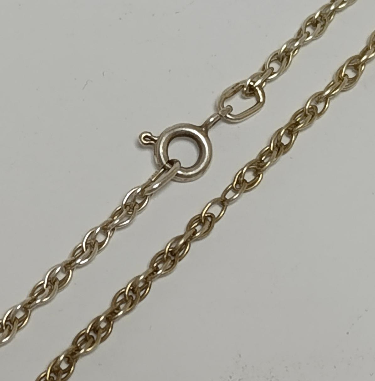 Серебряная цепь с плетением Кордовое (33744876) 0