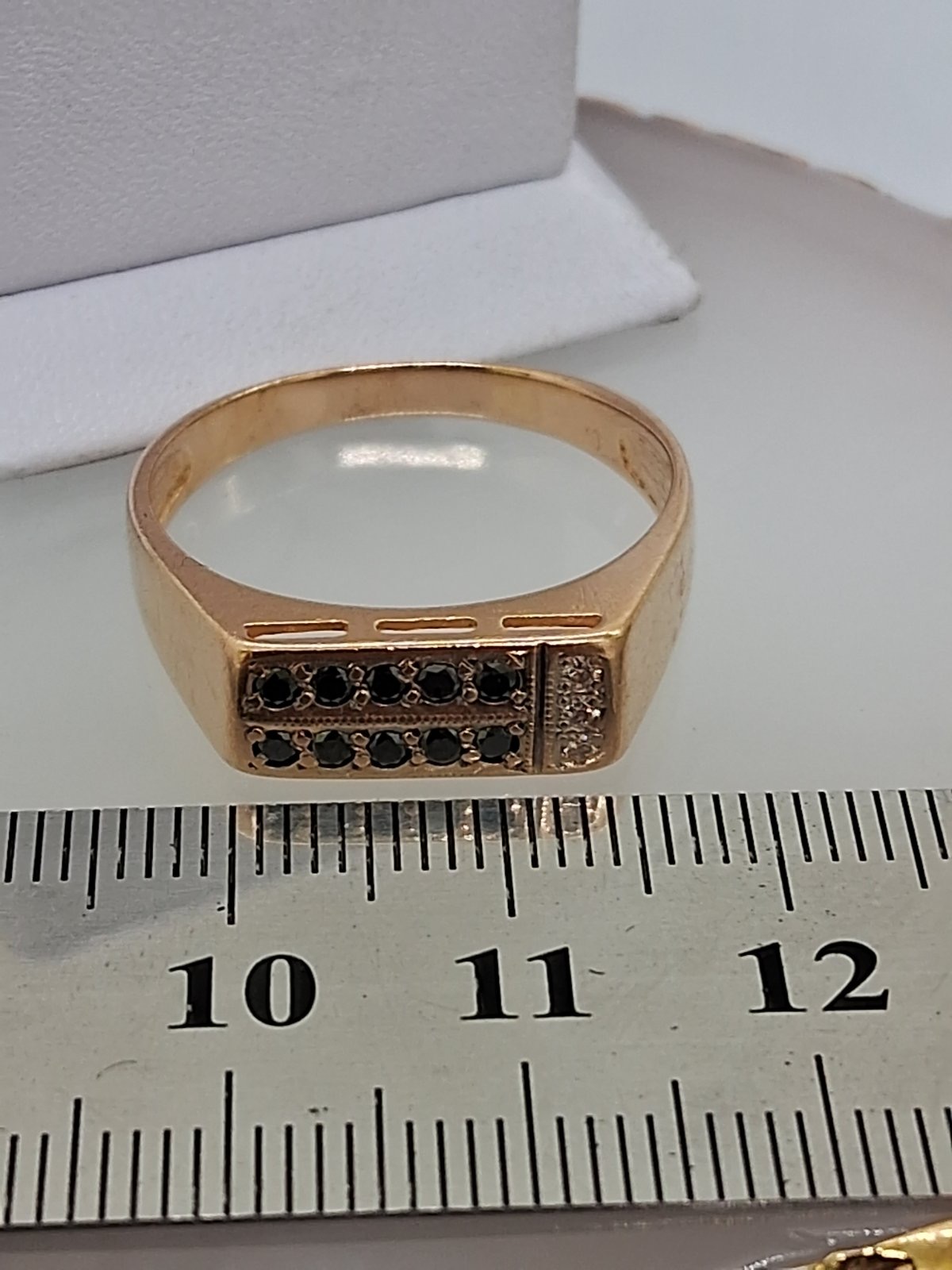 Перстень з червоного золота з цирконієм (33779644) 8