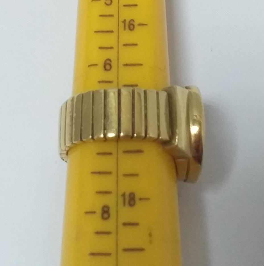 Кольцо из желтого золота с бриллиантом (-ми) (33697643) 5