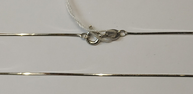 Серебряная цепь с плетением Снейк (30518445) 0