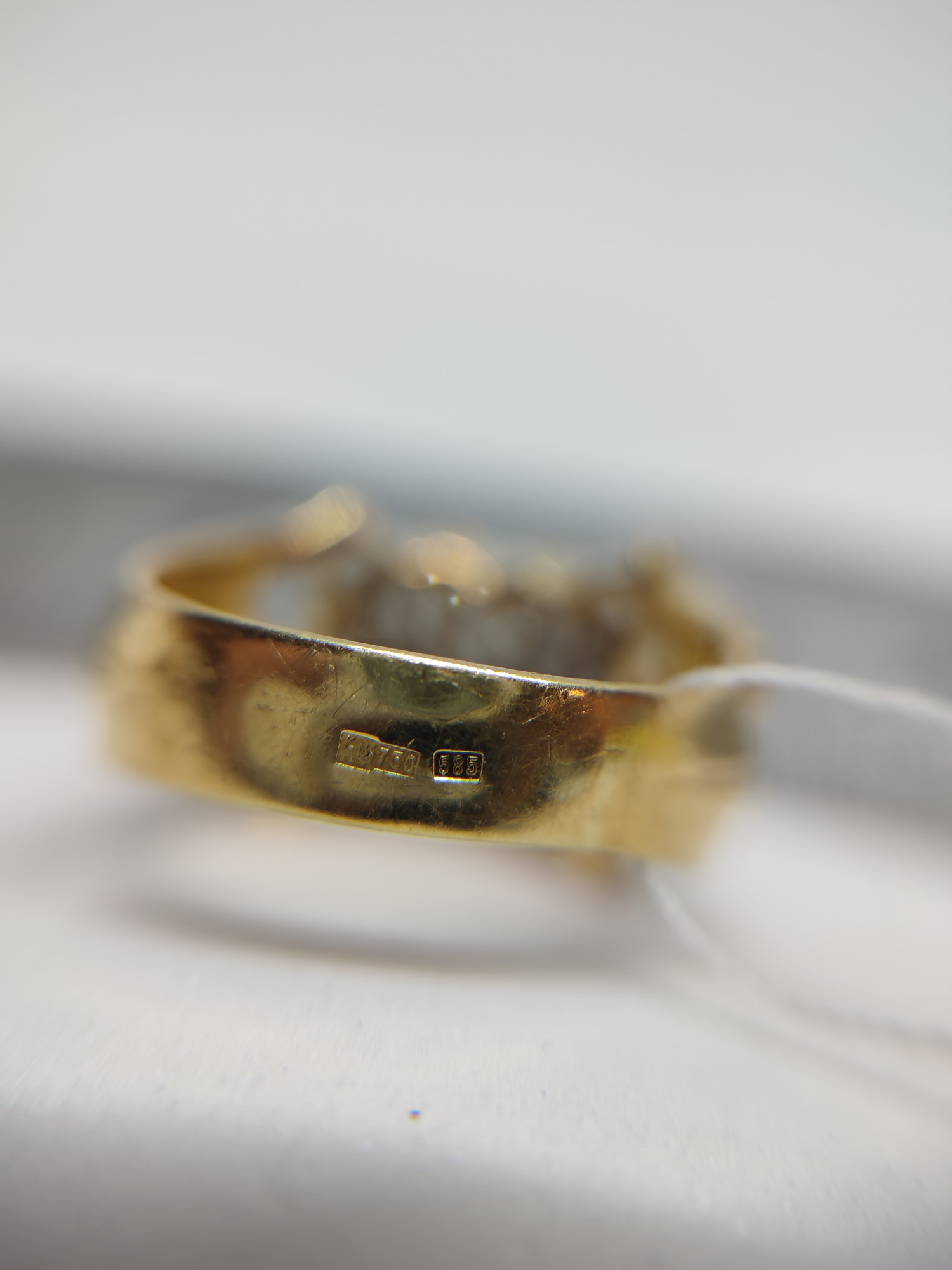 Кольцо из красного и белого золота с бриллиантом (-ми) (27417683) 4