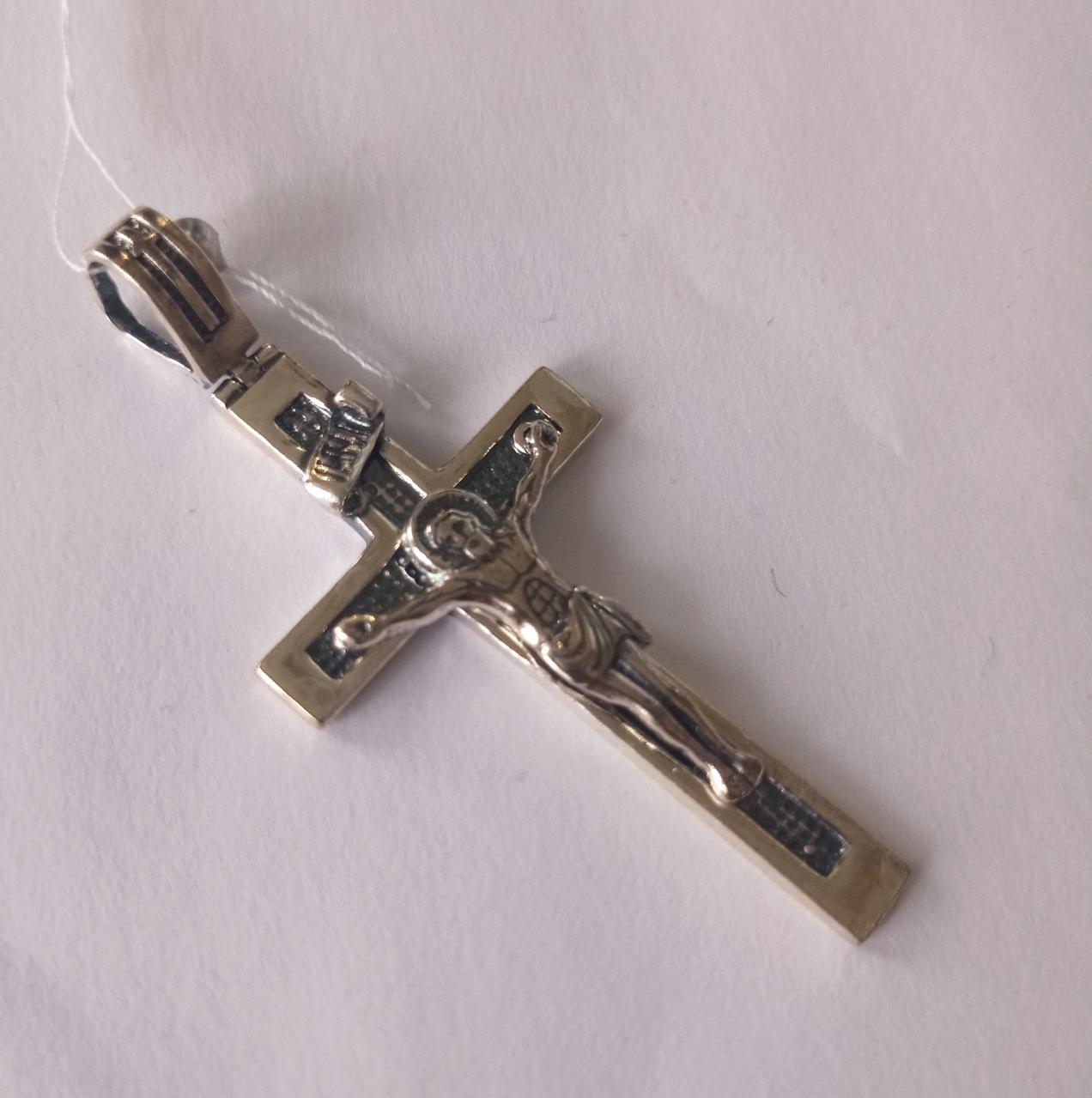 Срібний підвіс-хрест (33734592) 2