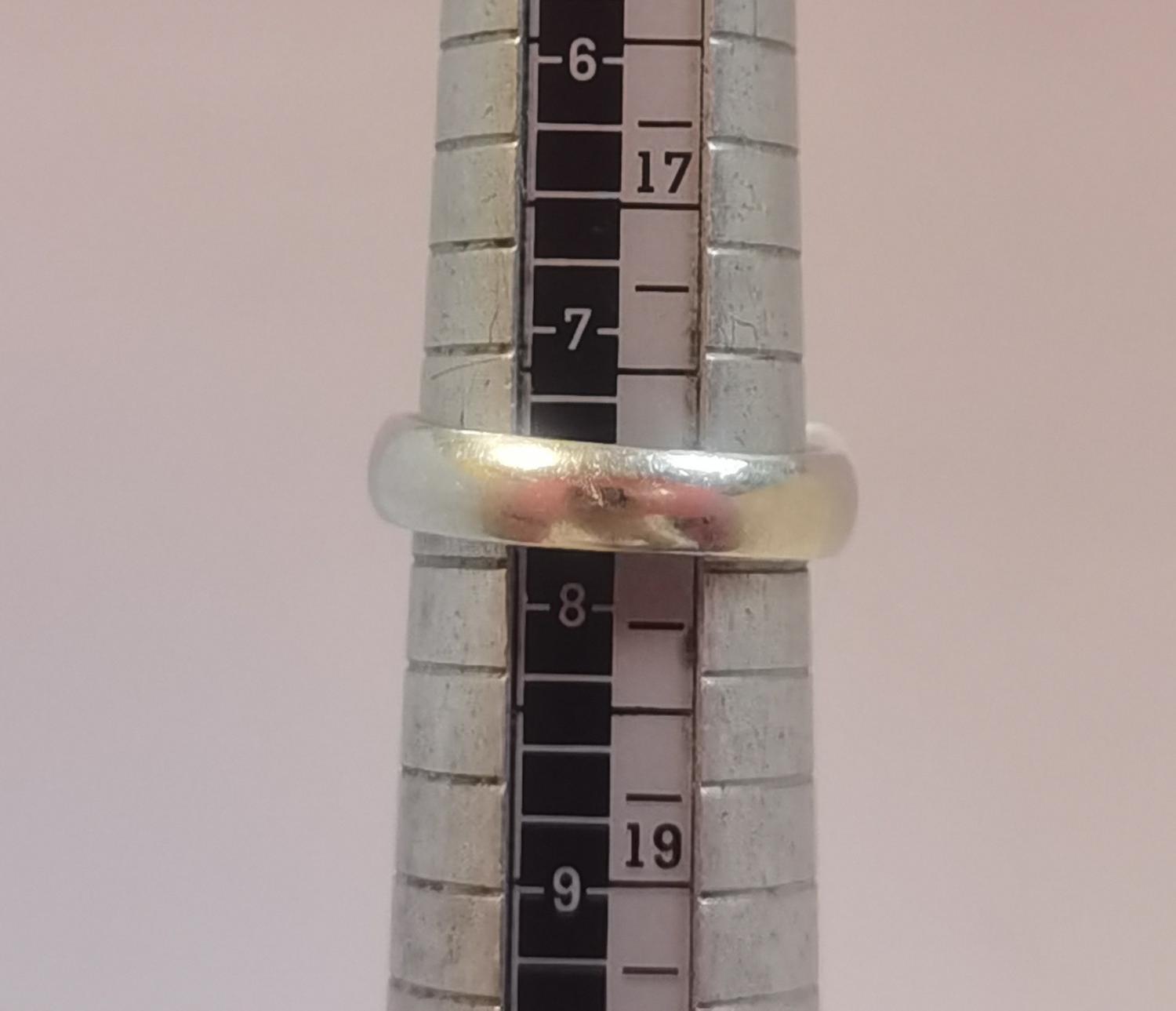 Обручальное кольцо из белого золота с бриллиантом (-ми) (33196181)  2