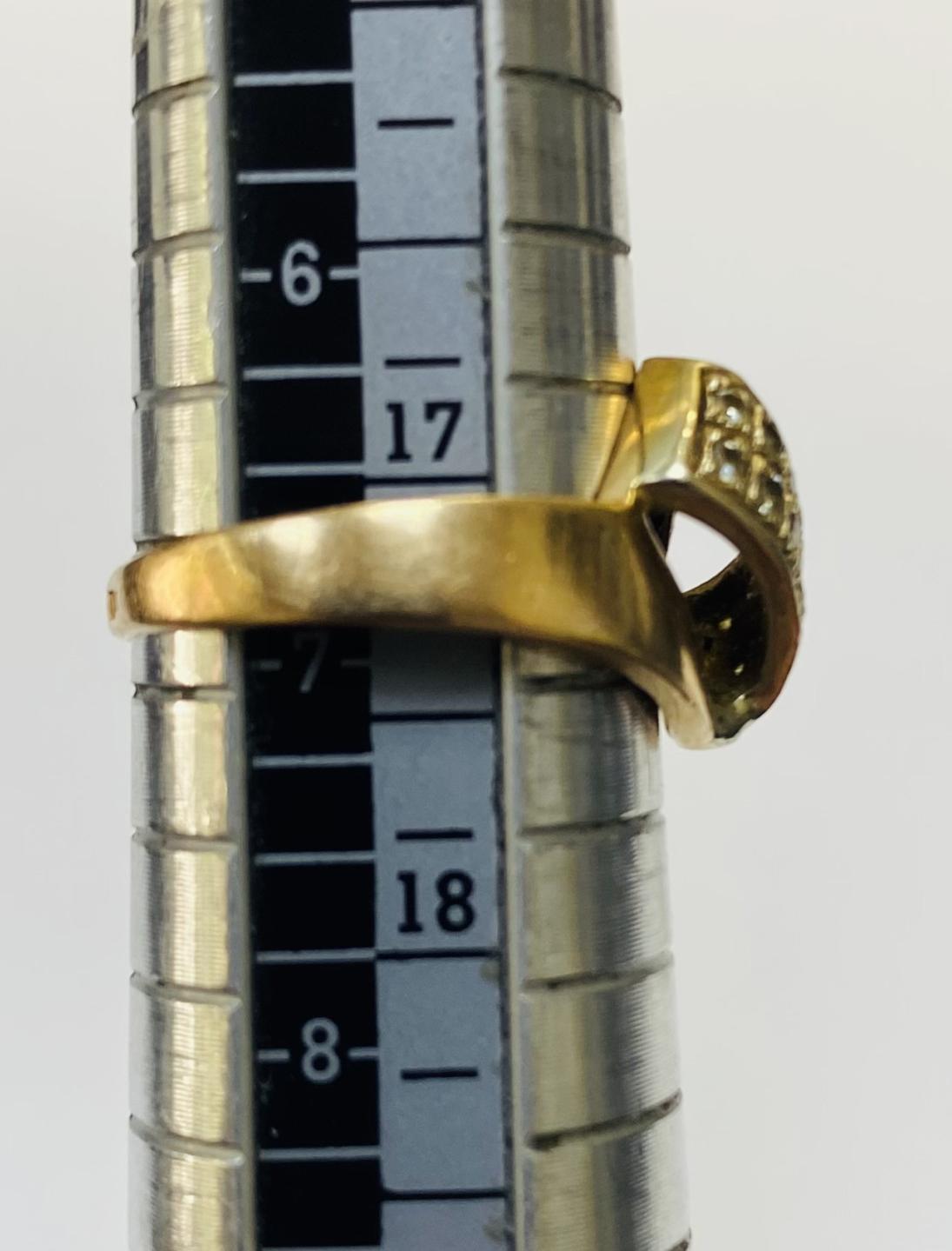 Кольцо из красного золота с цирконием (33794487)  2