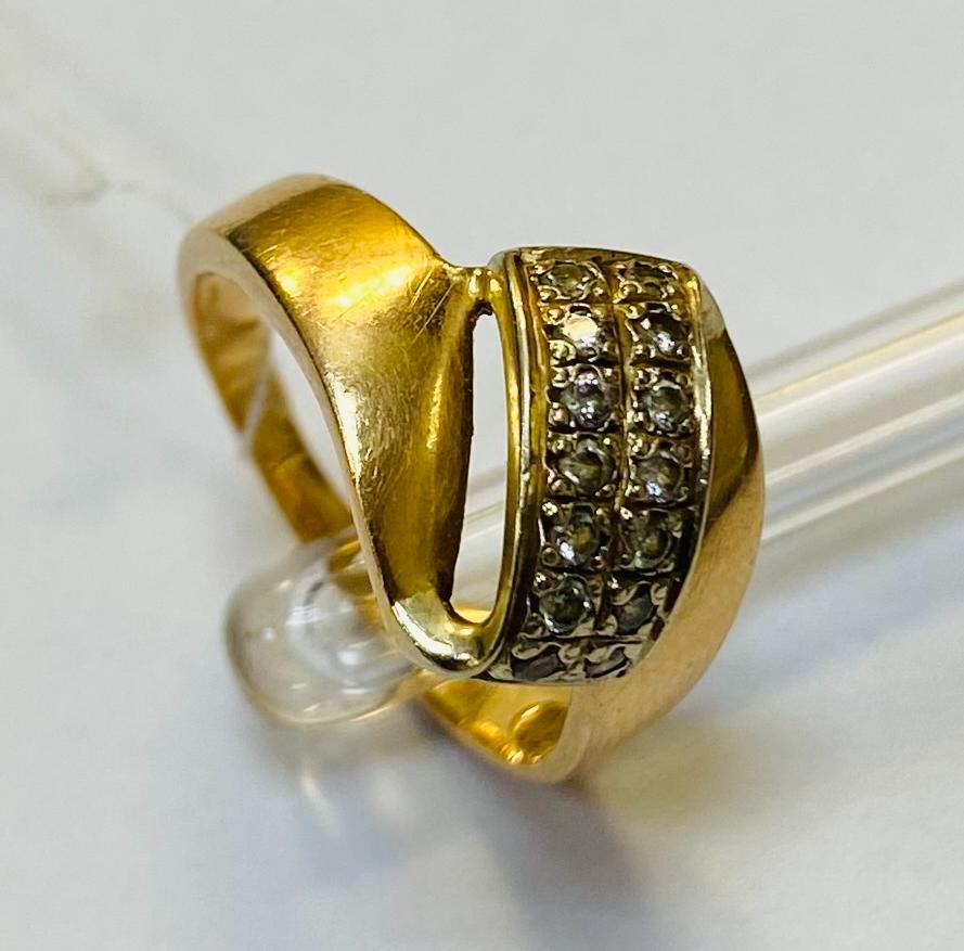 Кольцо из красного золота с цирконием (33794702) 0