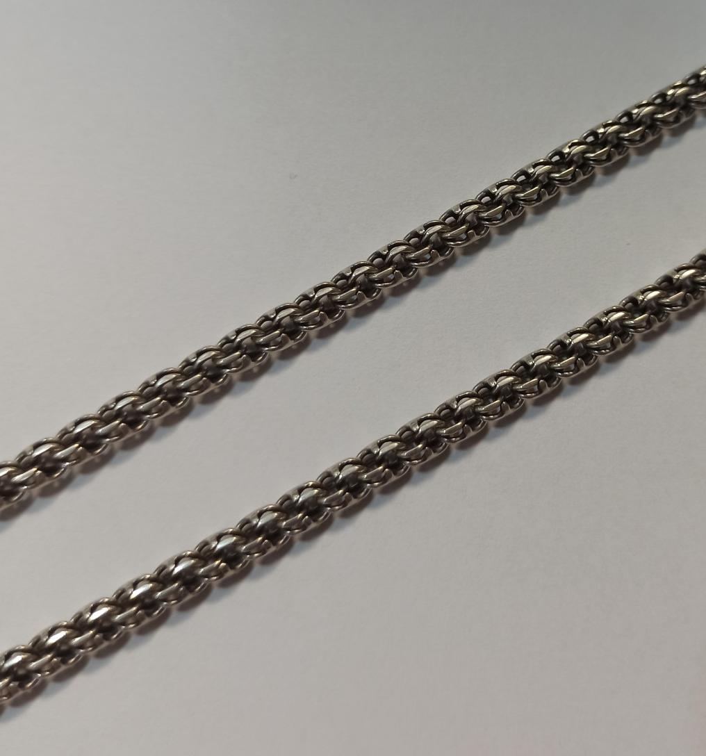 Серебряная цепь с плетением Бисмарк (33757166) 3
