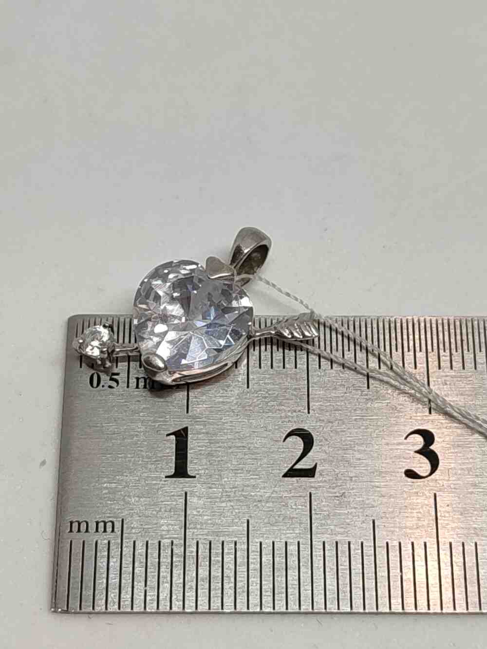 Срібний кулон із цирконієм (33773574) 4