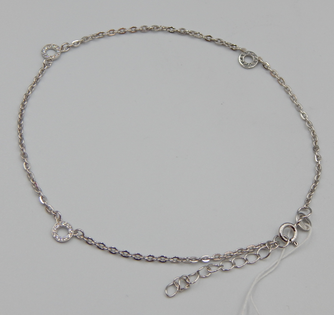 Срібний браслет із цирконієм (30982739) 0
