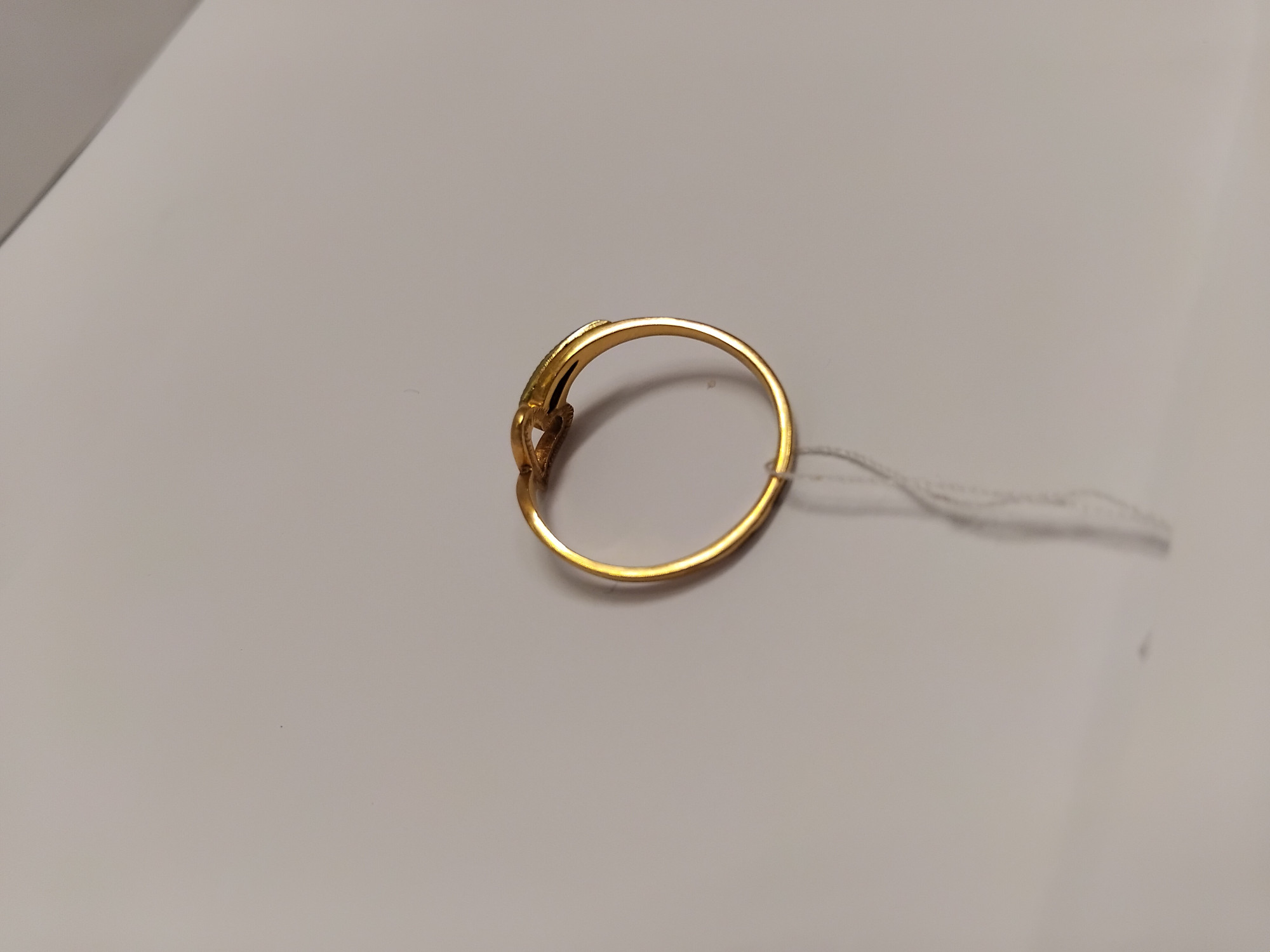 Кольцо из красного и белого золота с цирконием (33776524)  4
