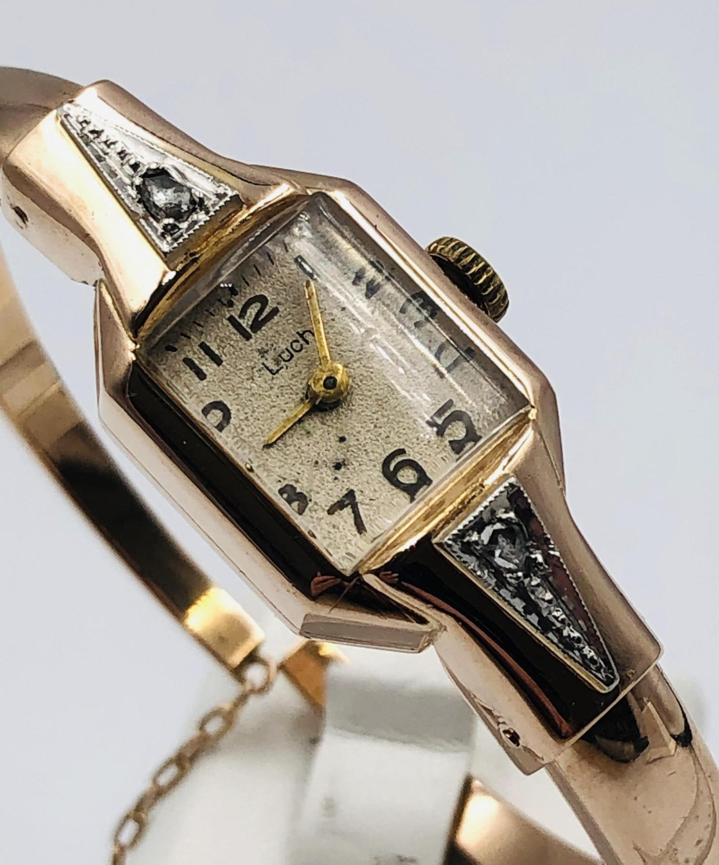 Золотые часы с бриллиантом (-ми) (33792814) 2