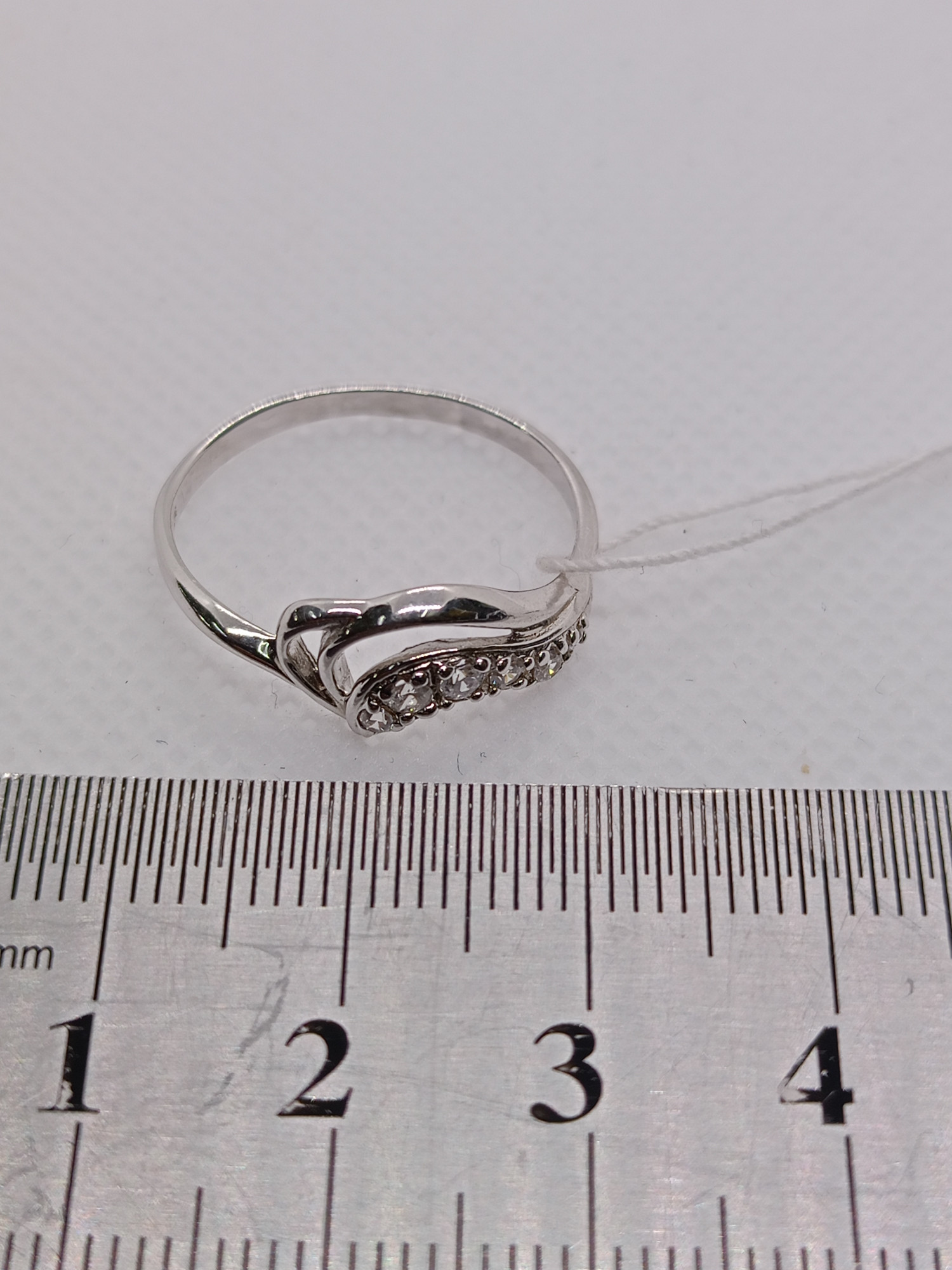 Серебряное кольцо с цирконием (33777530) 4
