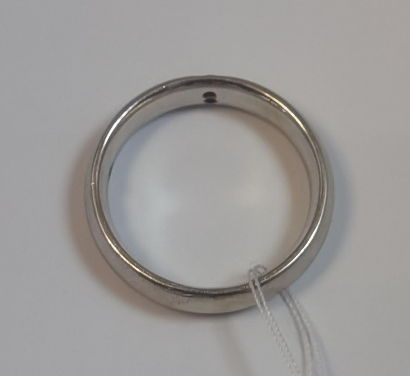 Обручальное кольцо из белого золота с бриллиантом (-ми) (33196181)  1