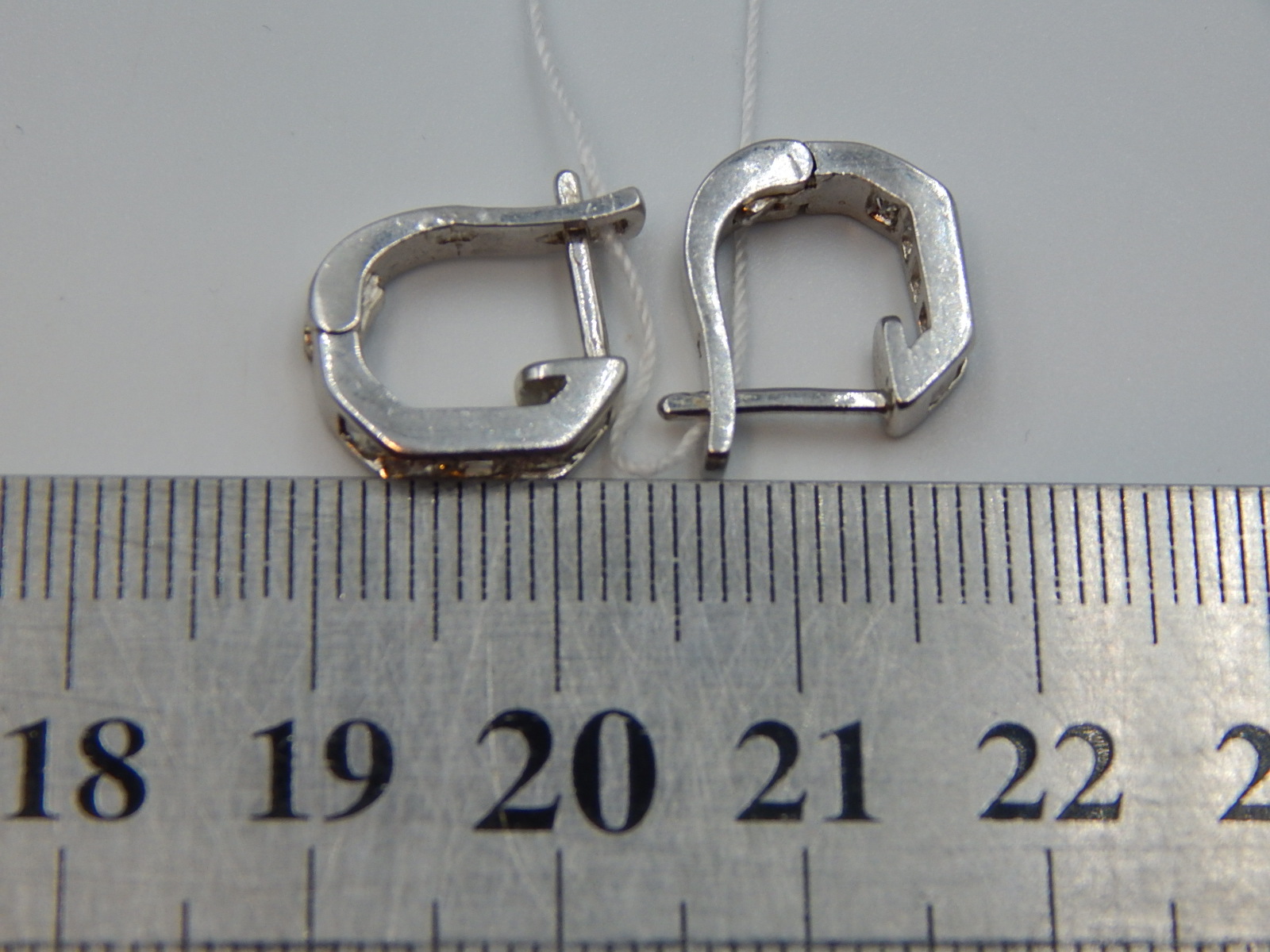 Серебряные серьги с цирконием (33746347) 5