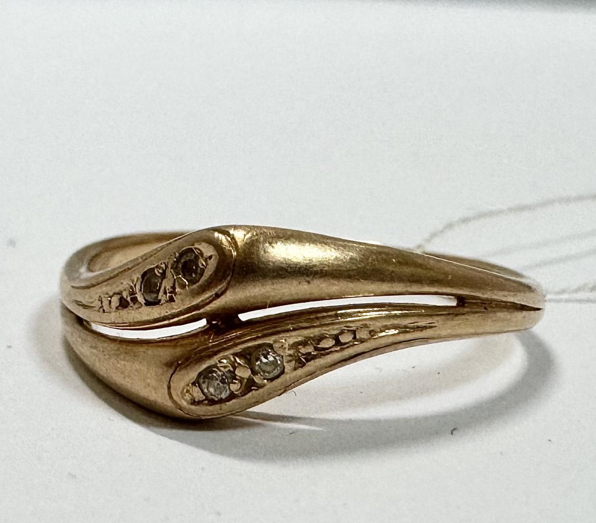 Кольцо из красного золота с цирконием (33797780)  2