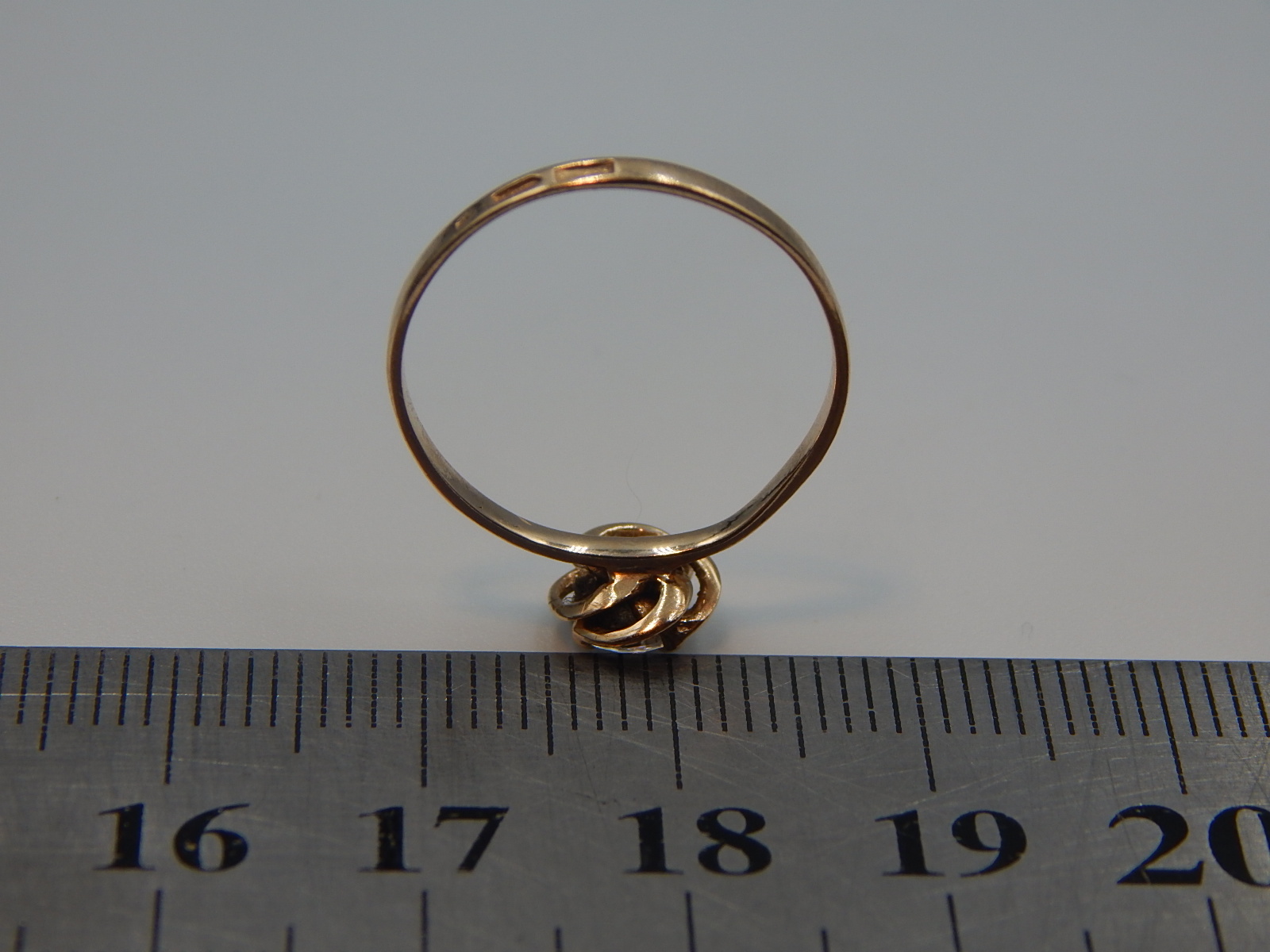 Кольцо из красного золота с цирконием (33725885) 3