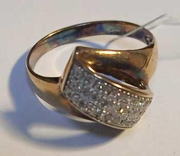 Кольцо из красного золота с бриллиантом (-ми) (27417516) 1