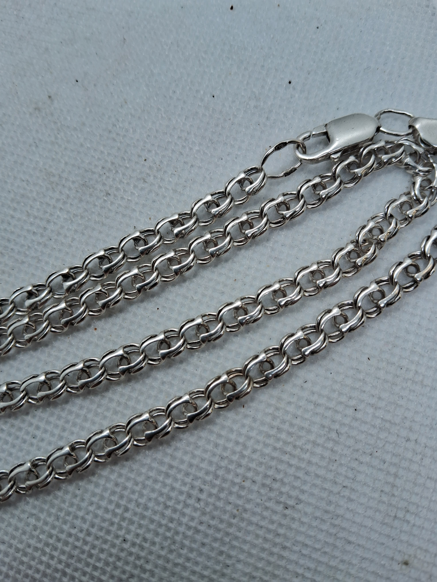 Серебряная цепь с плетением Бисмарк (32494817) 1