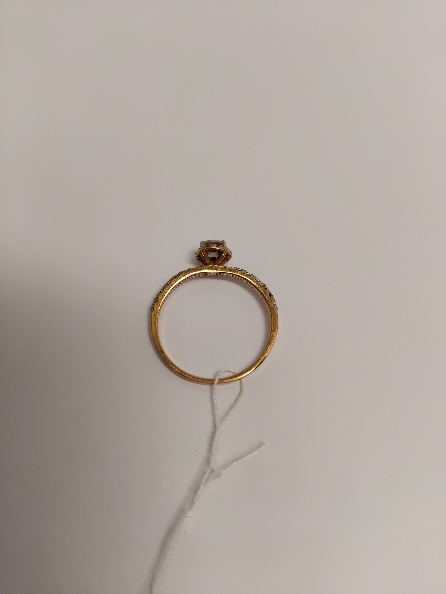 Кольцо из красного золота с цирконием (33776456)  1