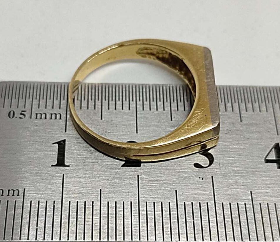 Перстень из желтого и белого золота с бриллиантом (-ми) (31642513) 8