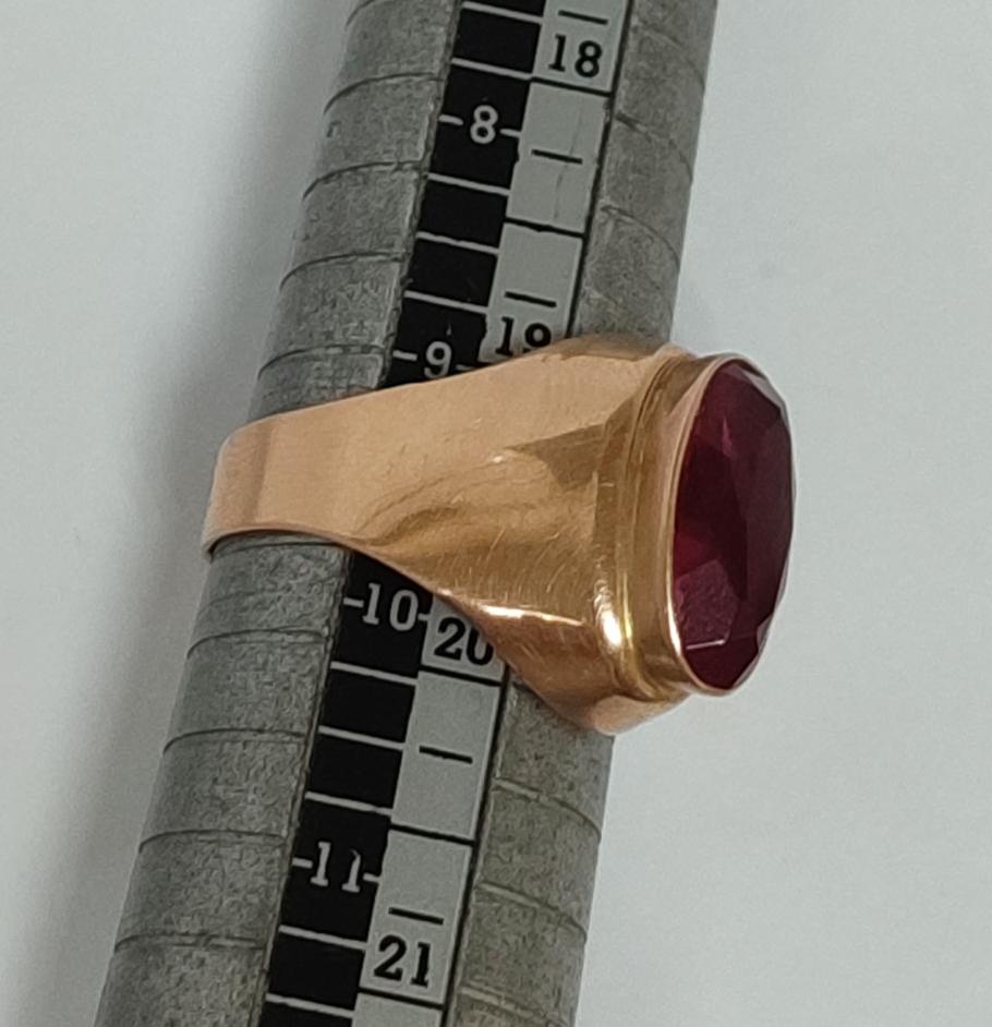 Кольцо из красного золота с рубином (33168370) 2