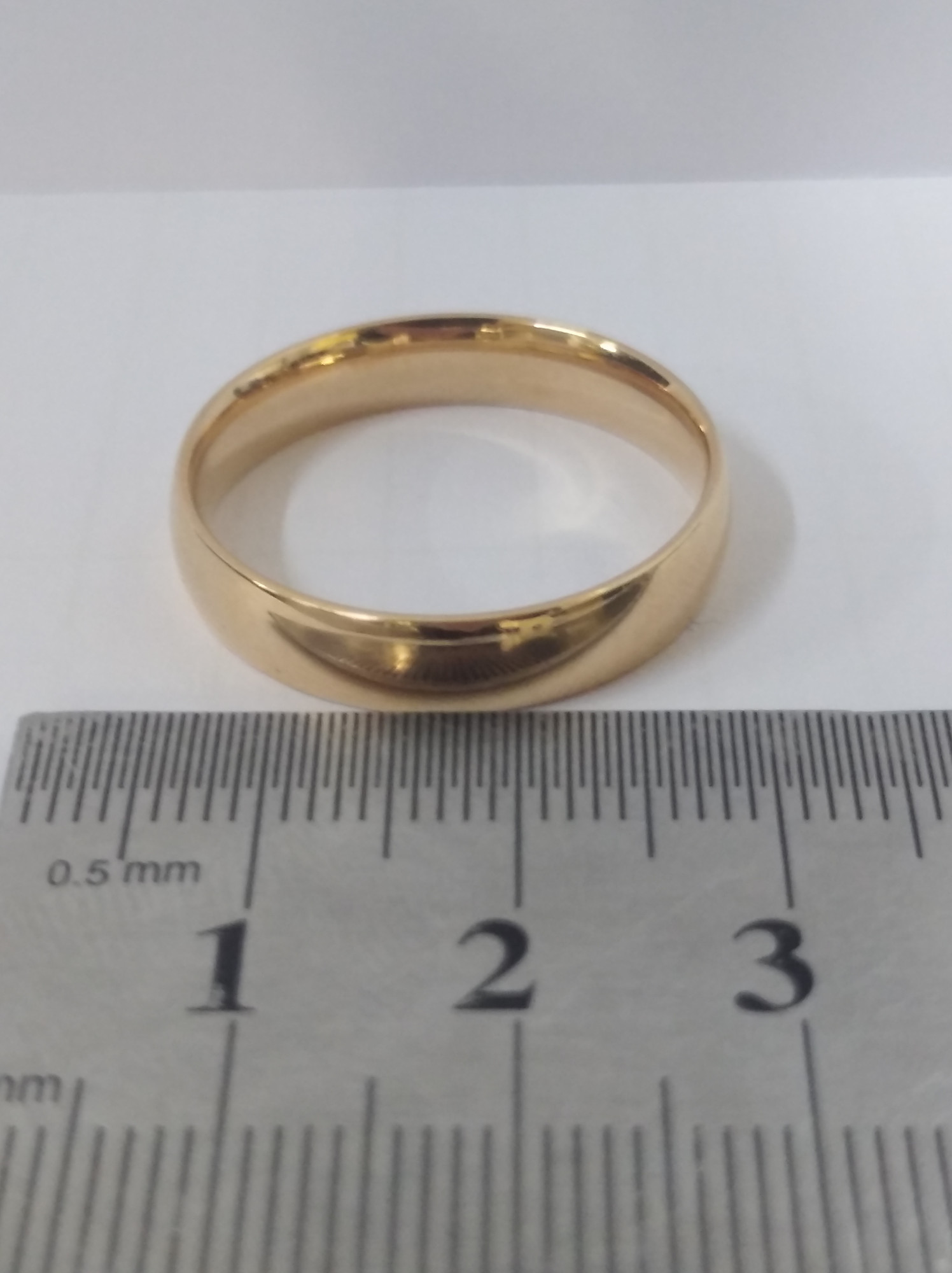 Обручальное кольцо из красного золота (33207539) 3
