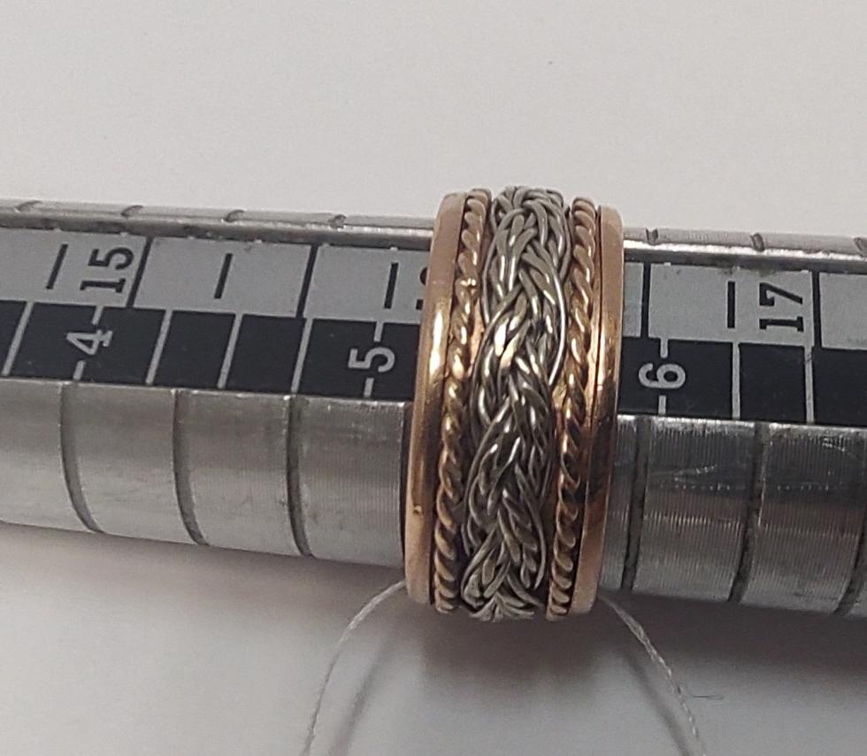 Обручальное кольцо из красного и белого золота (33819816) 2