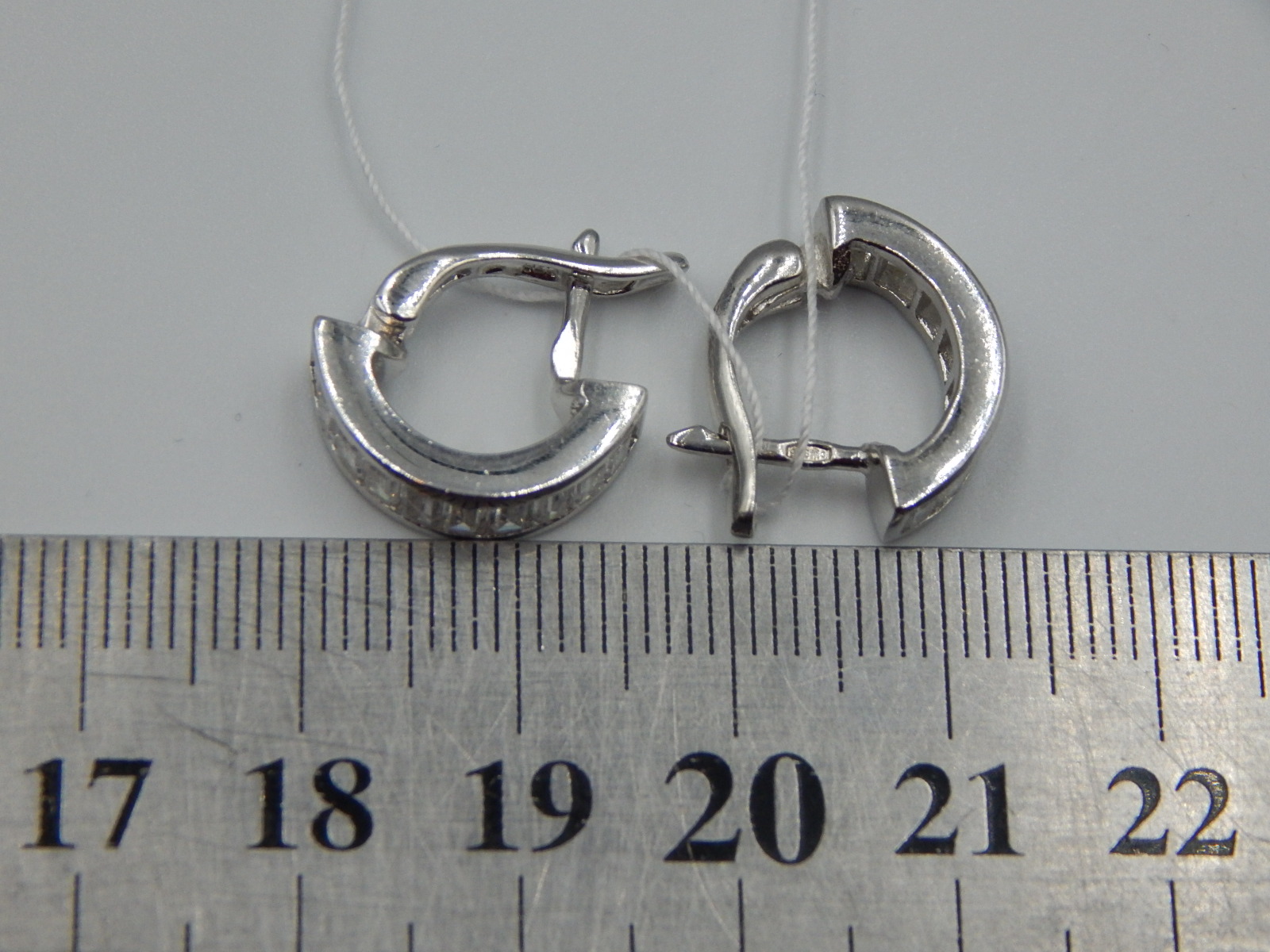 Срібні сережки з цирконієм (33746588) 5