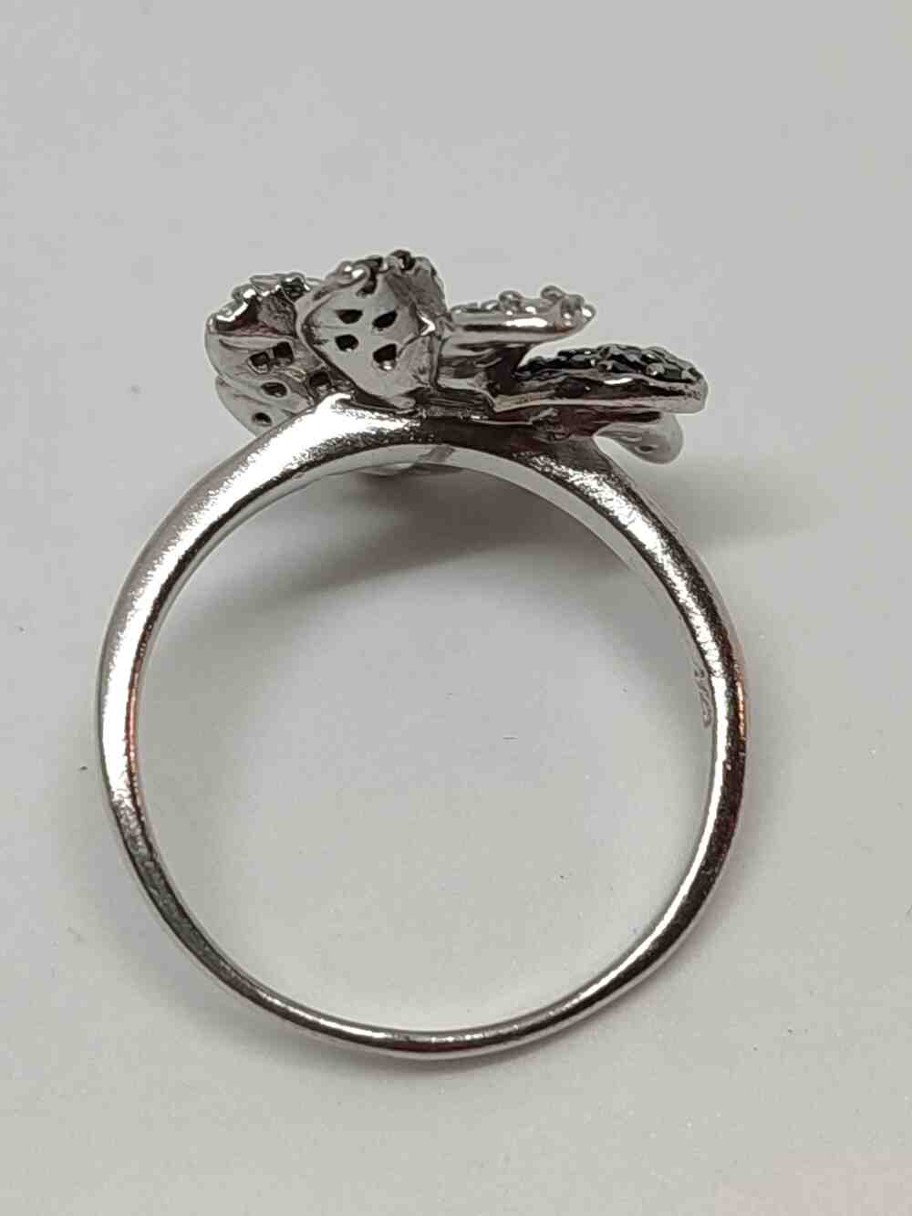 Серебряное кольцо с цирконием (33774914) 2