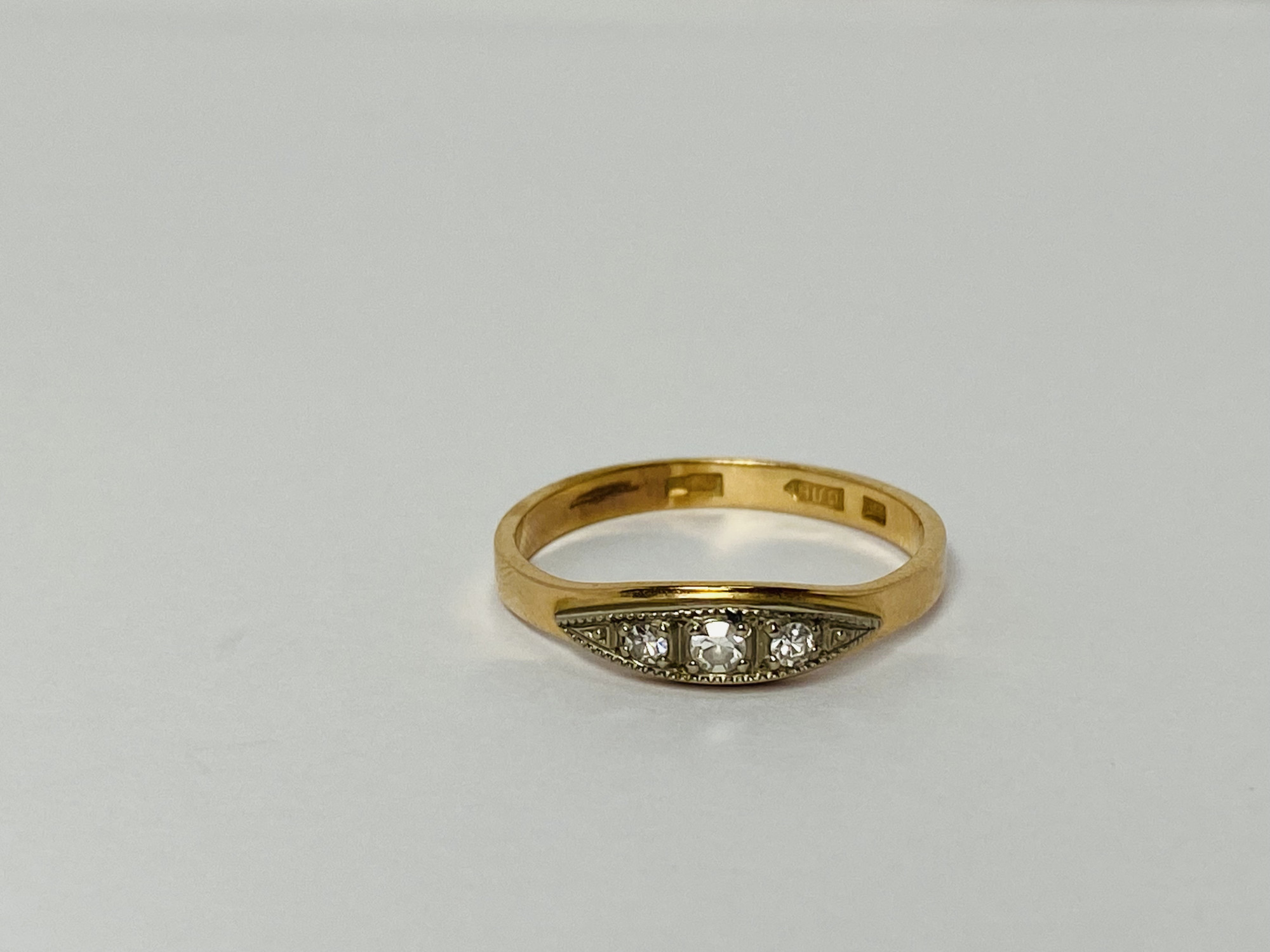 Кольцо из красного и белого золота с бриллиантом (-ми) (33799573) 4