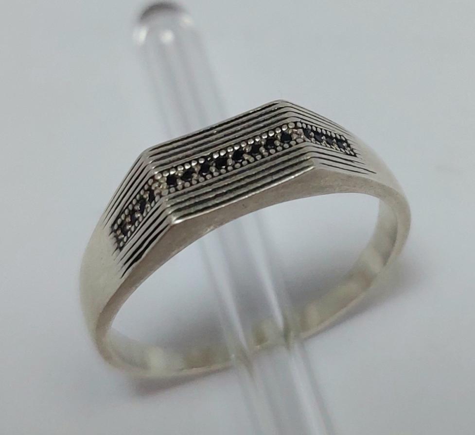 Срібний перстень із цирконієм (33758847) 0