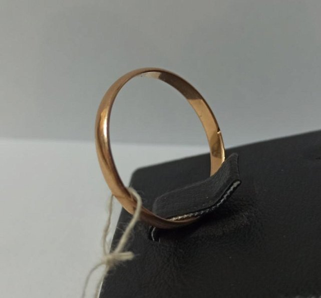 Обручальное кольцо из красного золота (33189646) 1